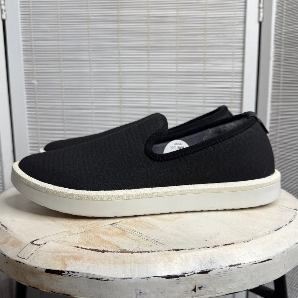 Allbirds Wool Loungers Black Slip On Merino Lined SweetFoam Sole Size 8